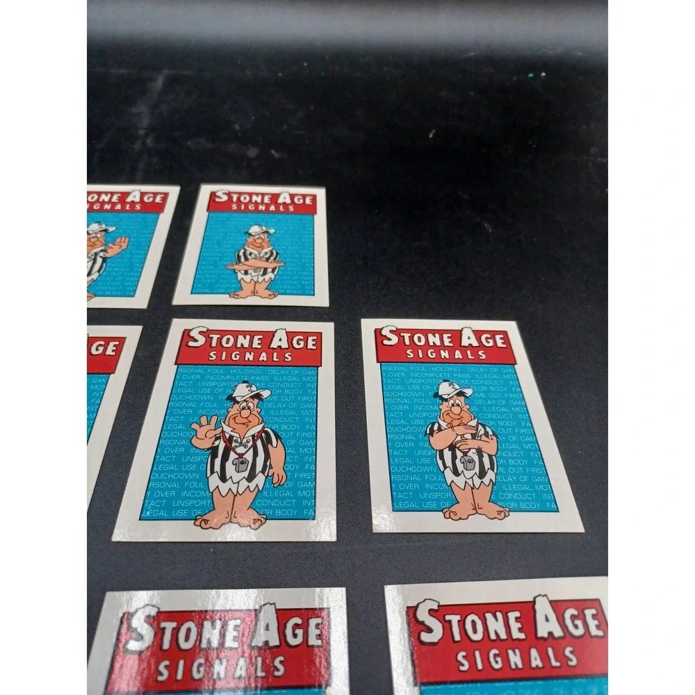 1993 Cardz Flintstones NFL Stone Age Signals Replacement Cards **read